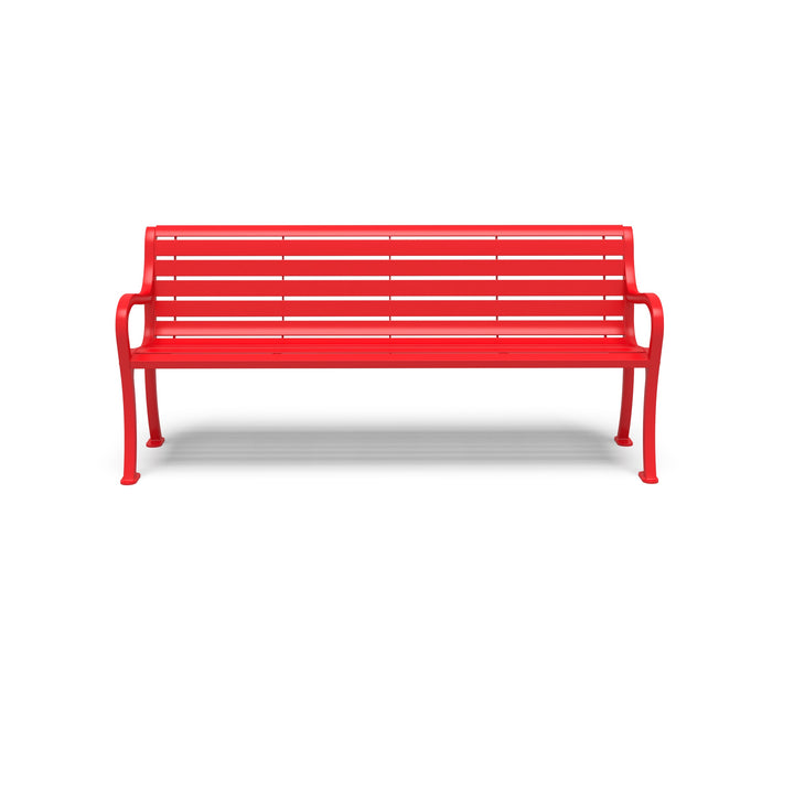 Courtyard Slat Outdoor Bench