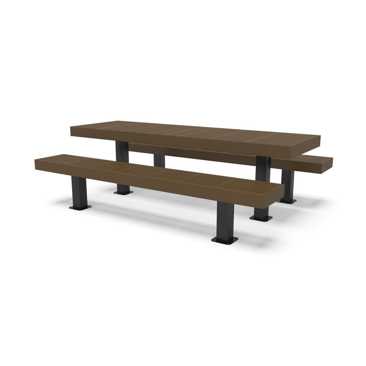 Mounted Designer Traditional Picnic Table
