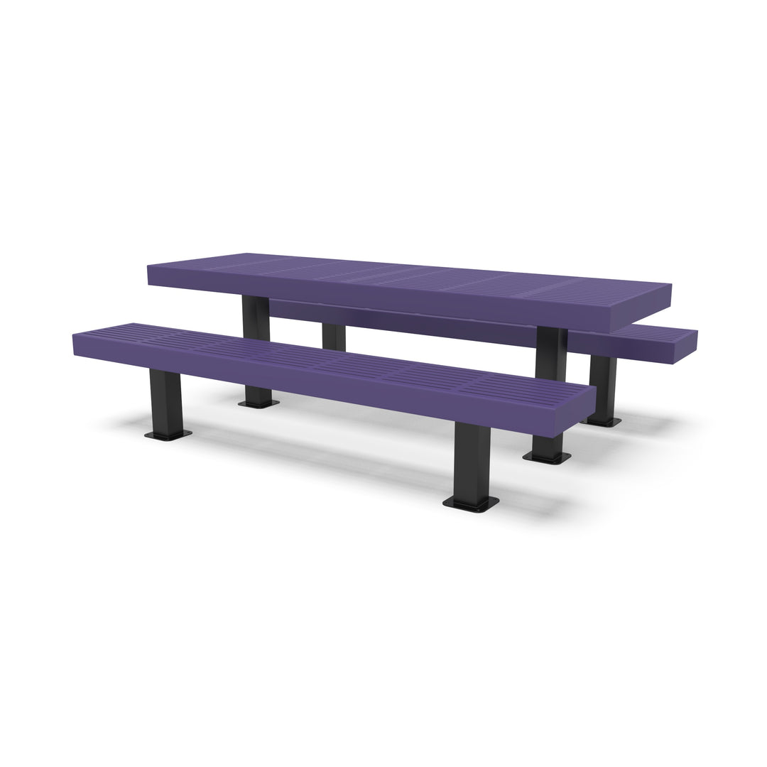 Mounted Designer Traditional Picnic Table