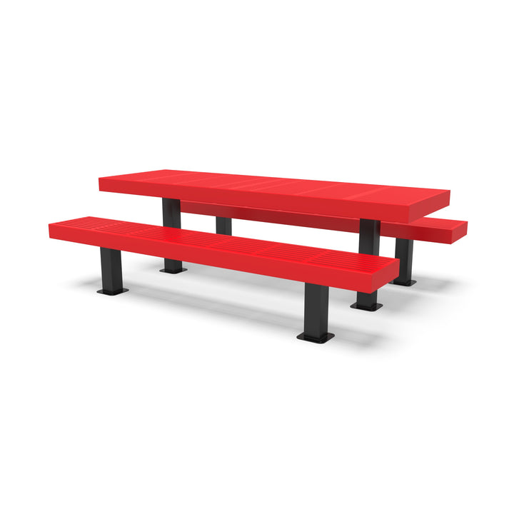 Mounted Designer Traditional Picnic Table