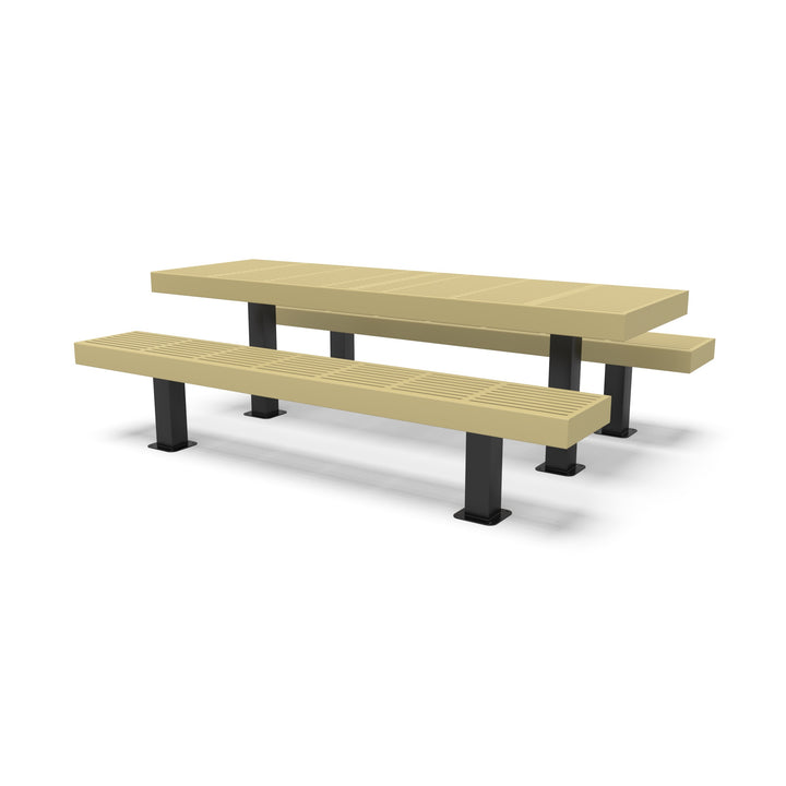 Mounted Designer Traditional Picnic Table