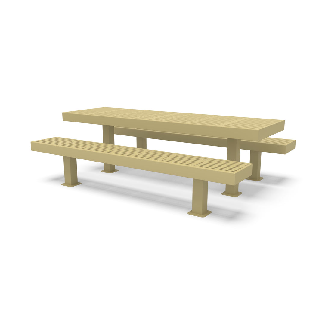 Mounted Designer Traditional Picnic Table