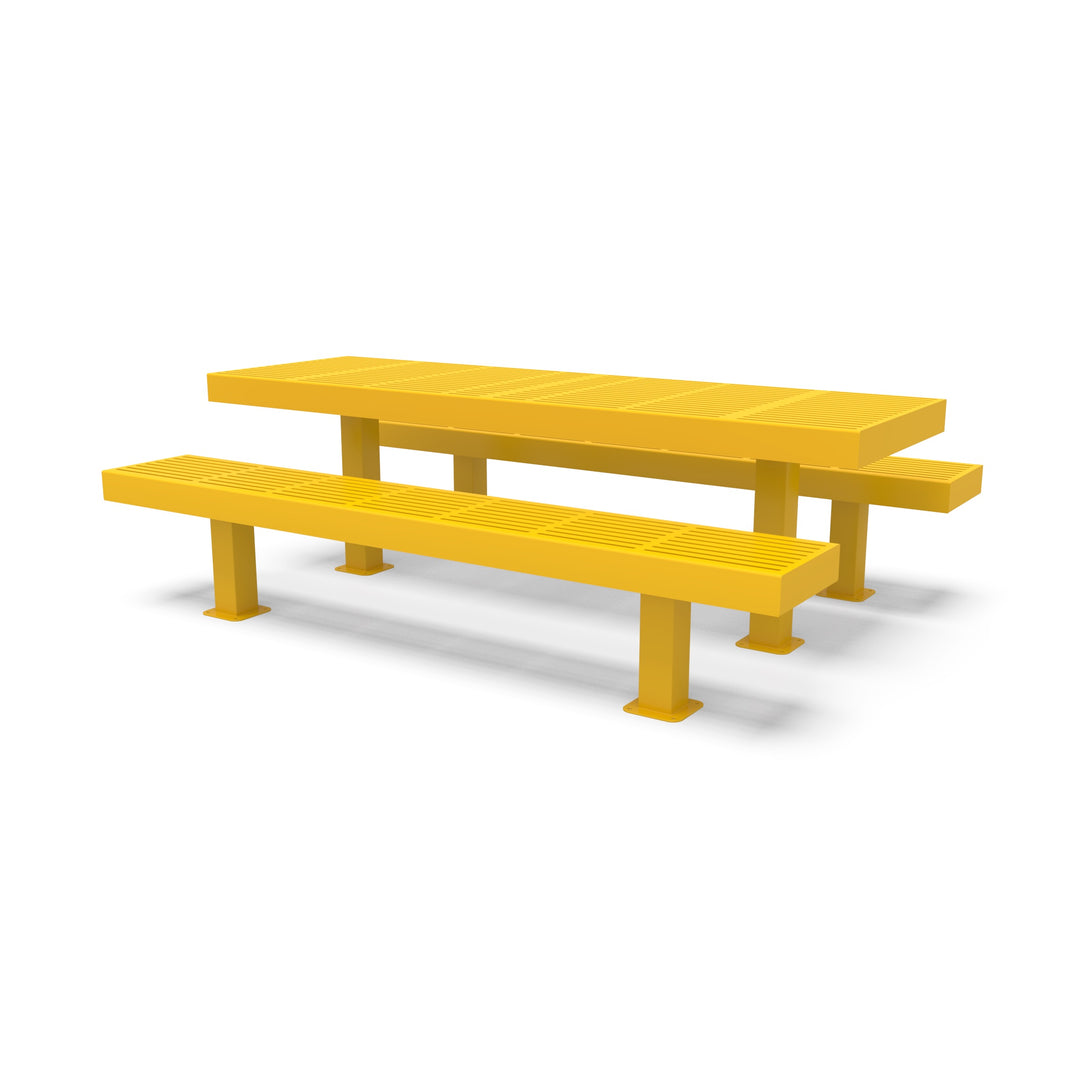 Mounted Designer Traditional Picnic Table
