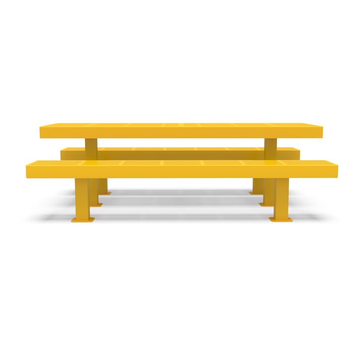 Mounted Designer Traditional Picnic Table