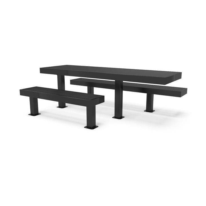 Mounted Designer Side by Side Diamond Picnic Table