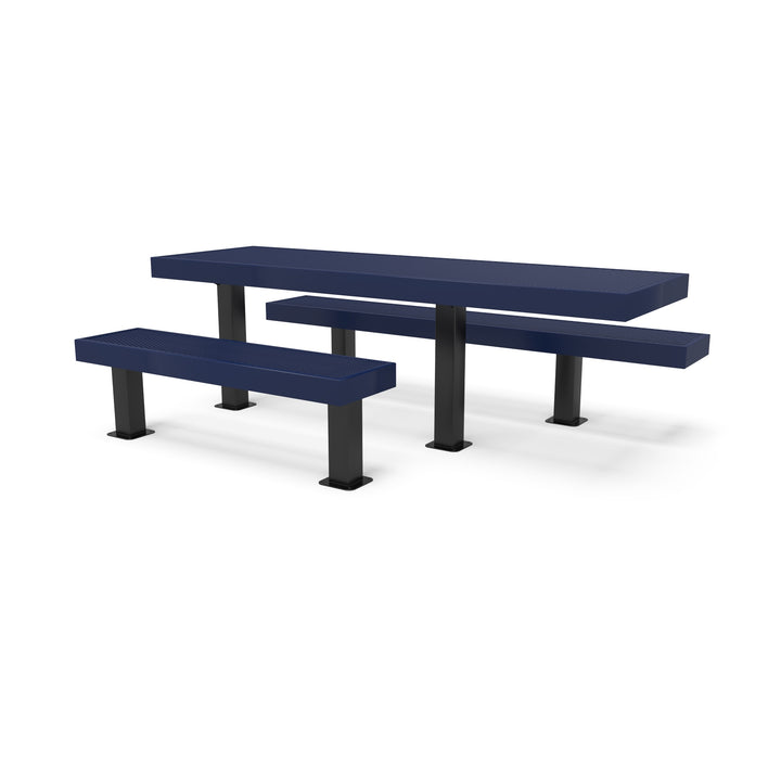 Mounted Designer Side by Side Diamond Picnic Table
