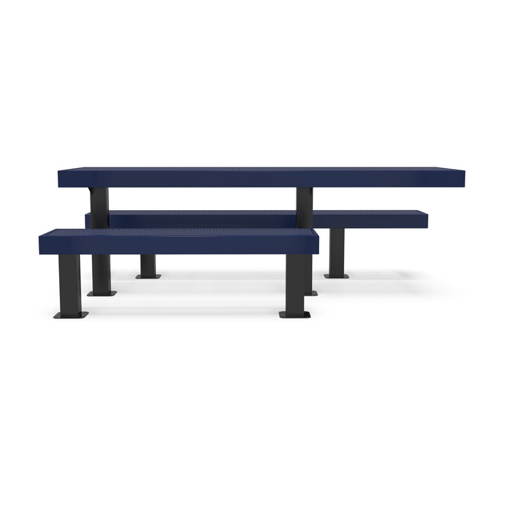 Mounted Designer Side by Side Diamond Picnic Table