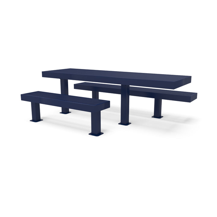 Mounted Designer Side by Side Diamond Picnic Table