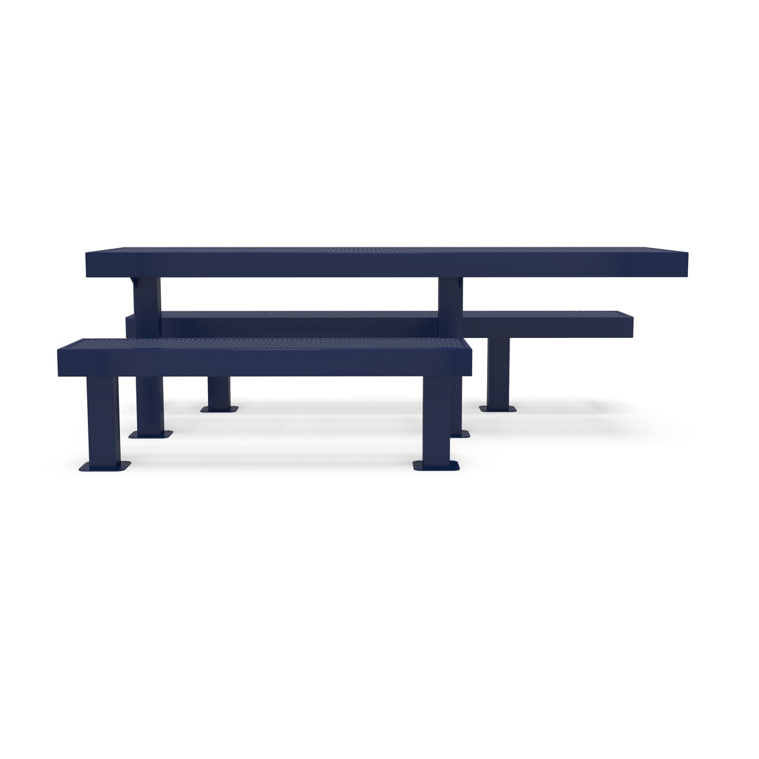 Mounted Designer Side by Side Diamond Picnic Table