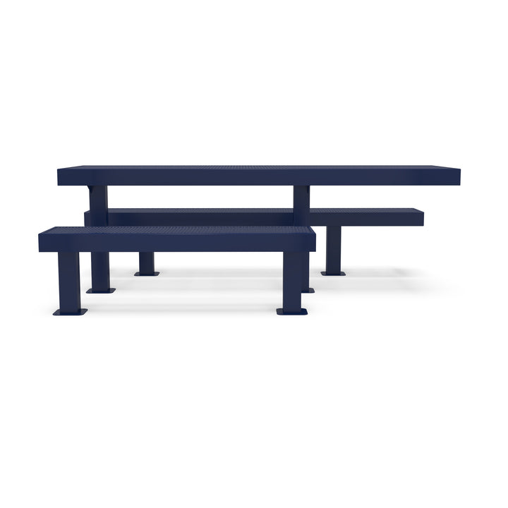 Mounted Designer Side by Side Diamond Picnic Table