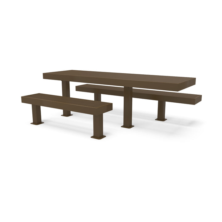 Mounted Designer Side by Side Diamond Picnic Table