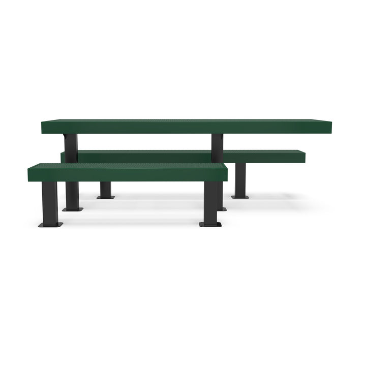 Mounted Designer Side by Side Diamond Picnic Table
