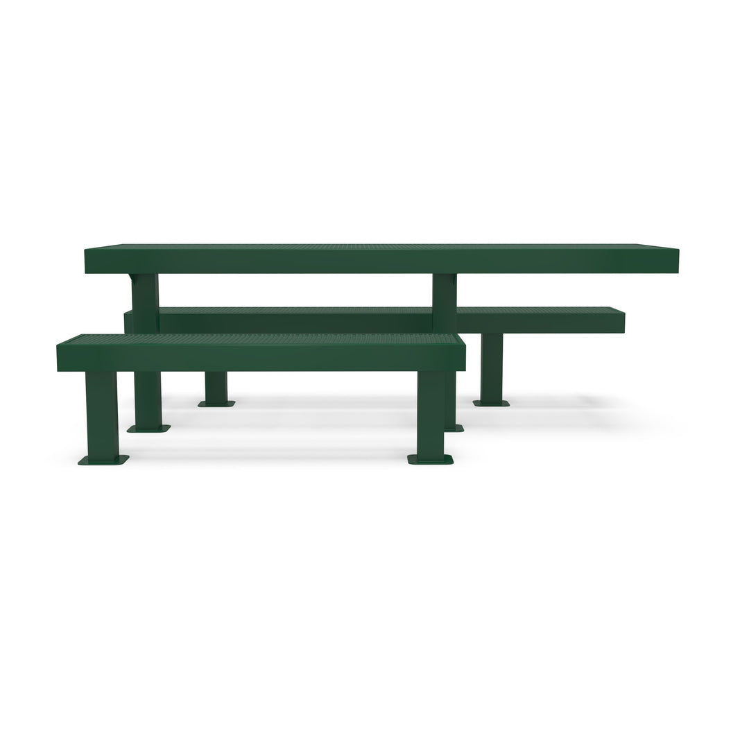 Mounted Designer Side by Side Diamond Picnic Table