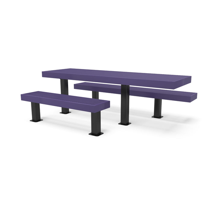 Mounted Designer Side by Side Diamond Picnic Table