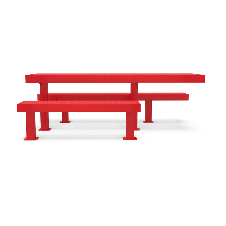 Mounted Designer Side by Side Diamond Picnic Table