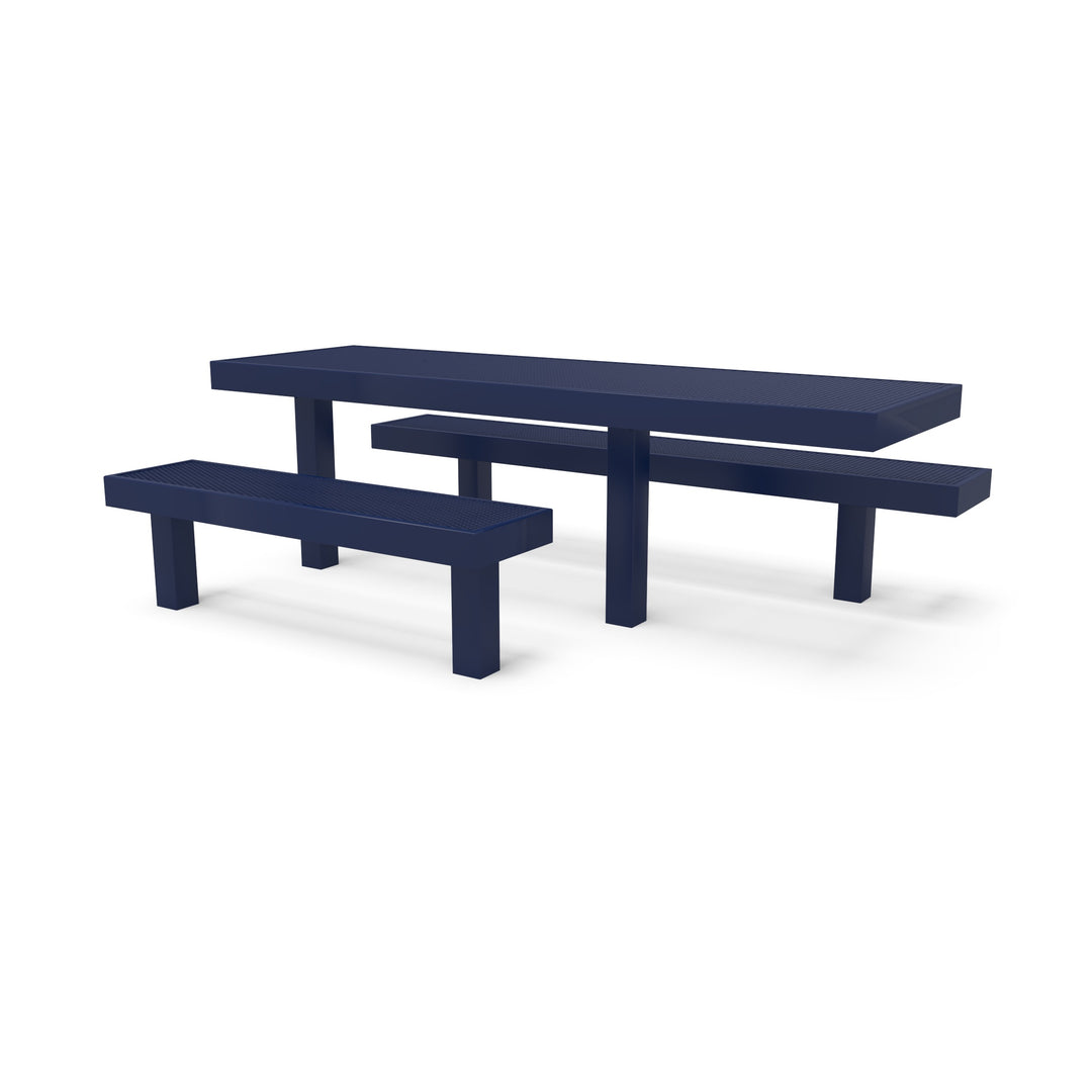 Inground Designer Side by Side Diamond Picnic Table