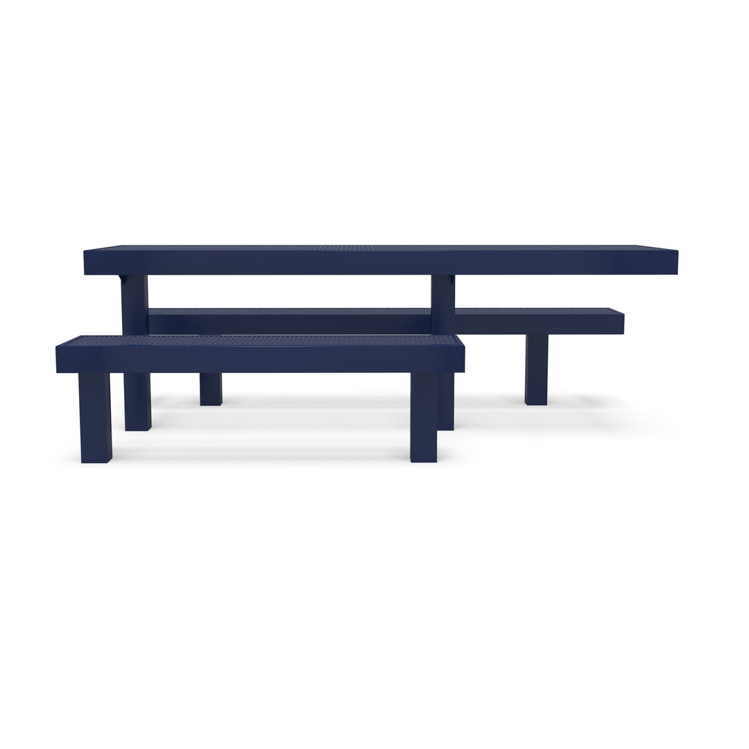 Inground Designer Side by Side Diamond Picnic Table