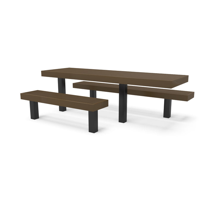 Inground Designer Side by Side Diamond Picnic Table