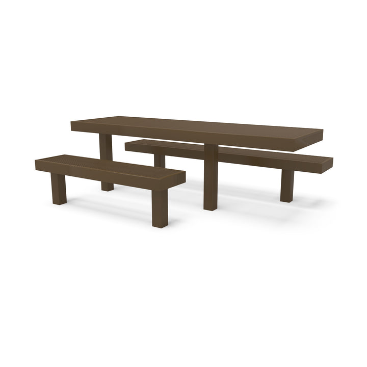 Inground Designer Side by Side Diamond Picnic Table