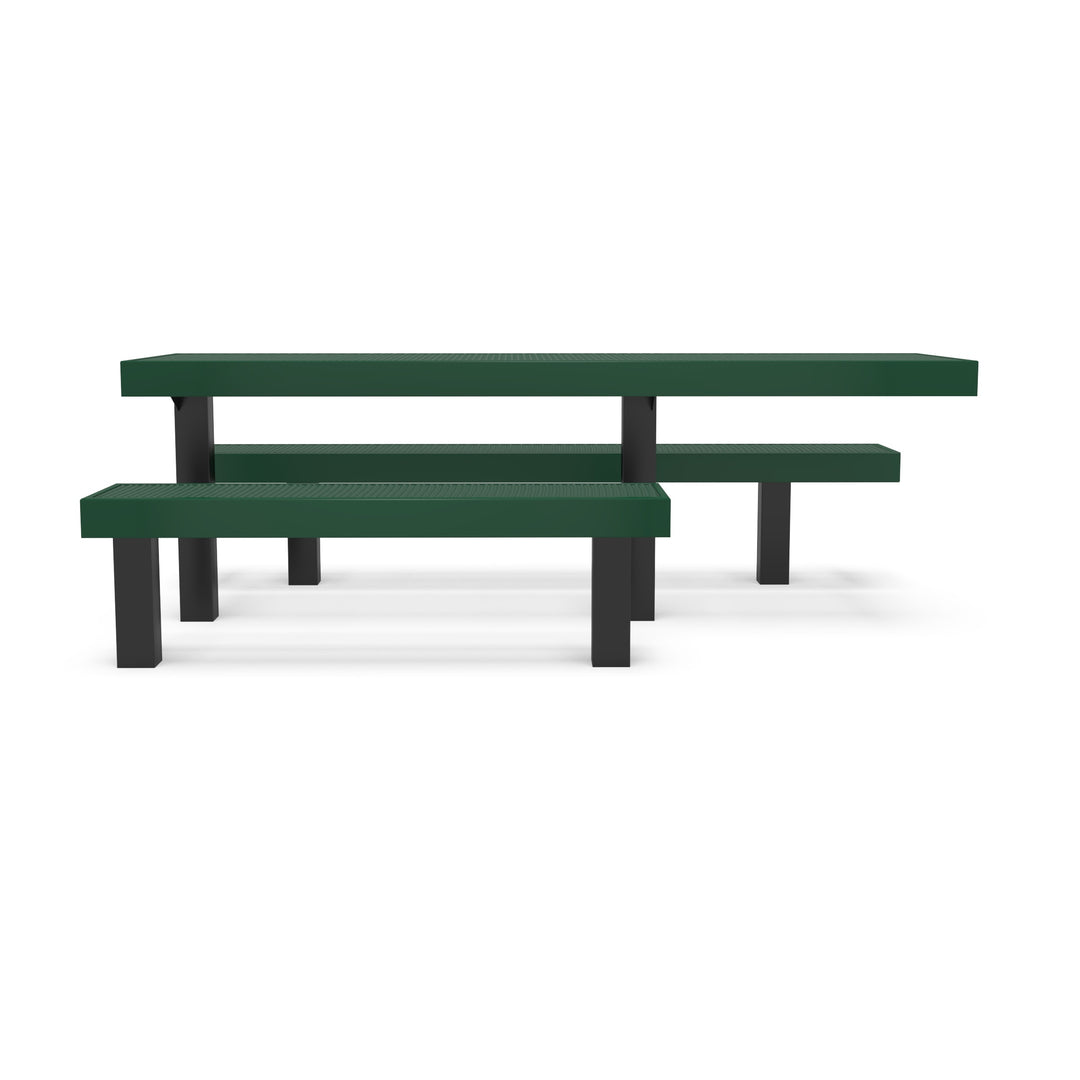 Inground Designer Side by Side Diamond Picnic Table