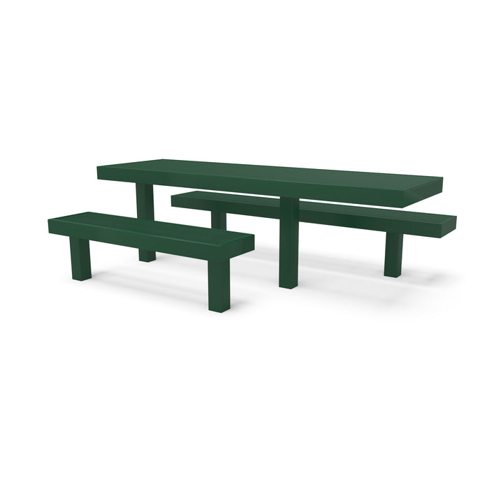 Inground Designer Side by Side Diamond Picnic Table