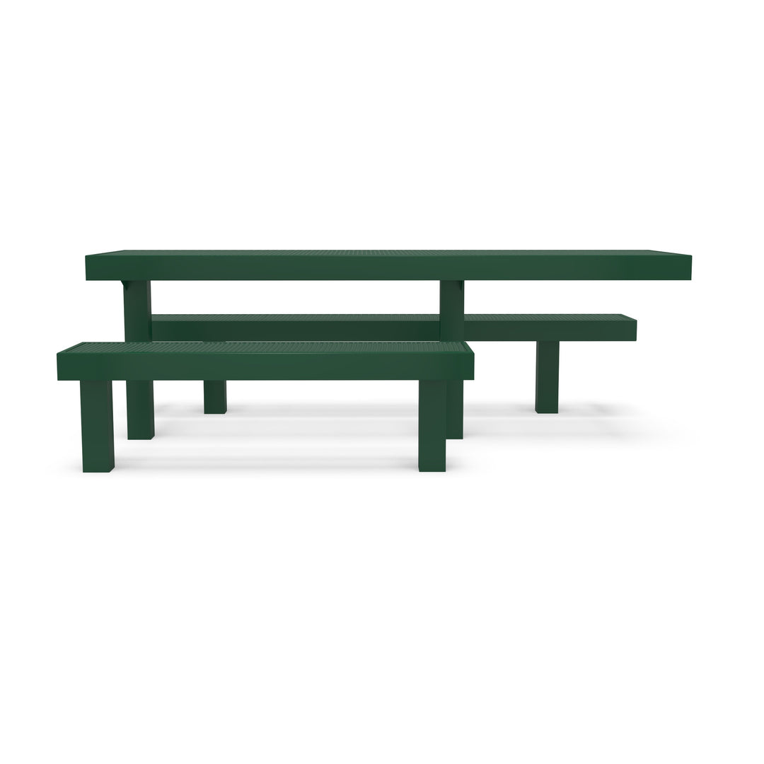 Inground Designer Side by Side Diamond Picnic Table