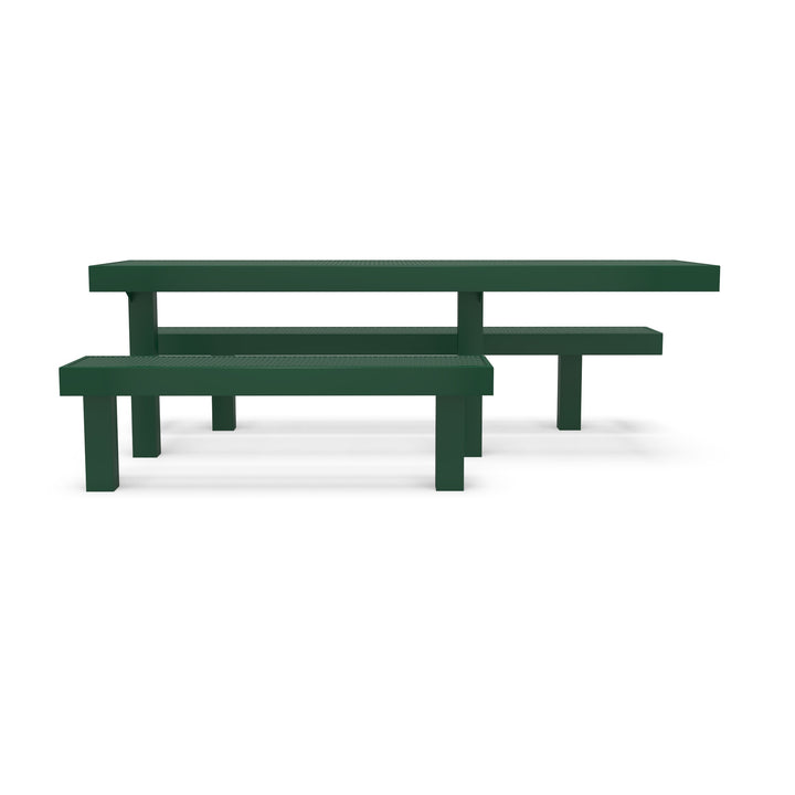 Inground Designer Side by Side Diamond Picnic Table