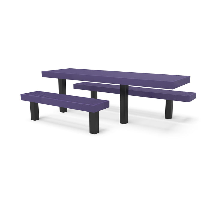Inground Designer Side by Side Diamond Picnic Table