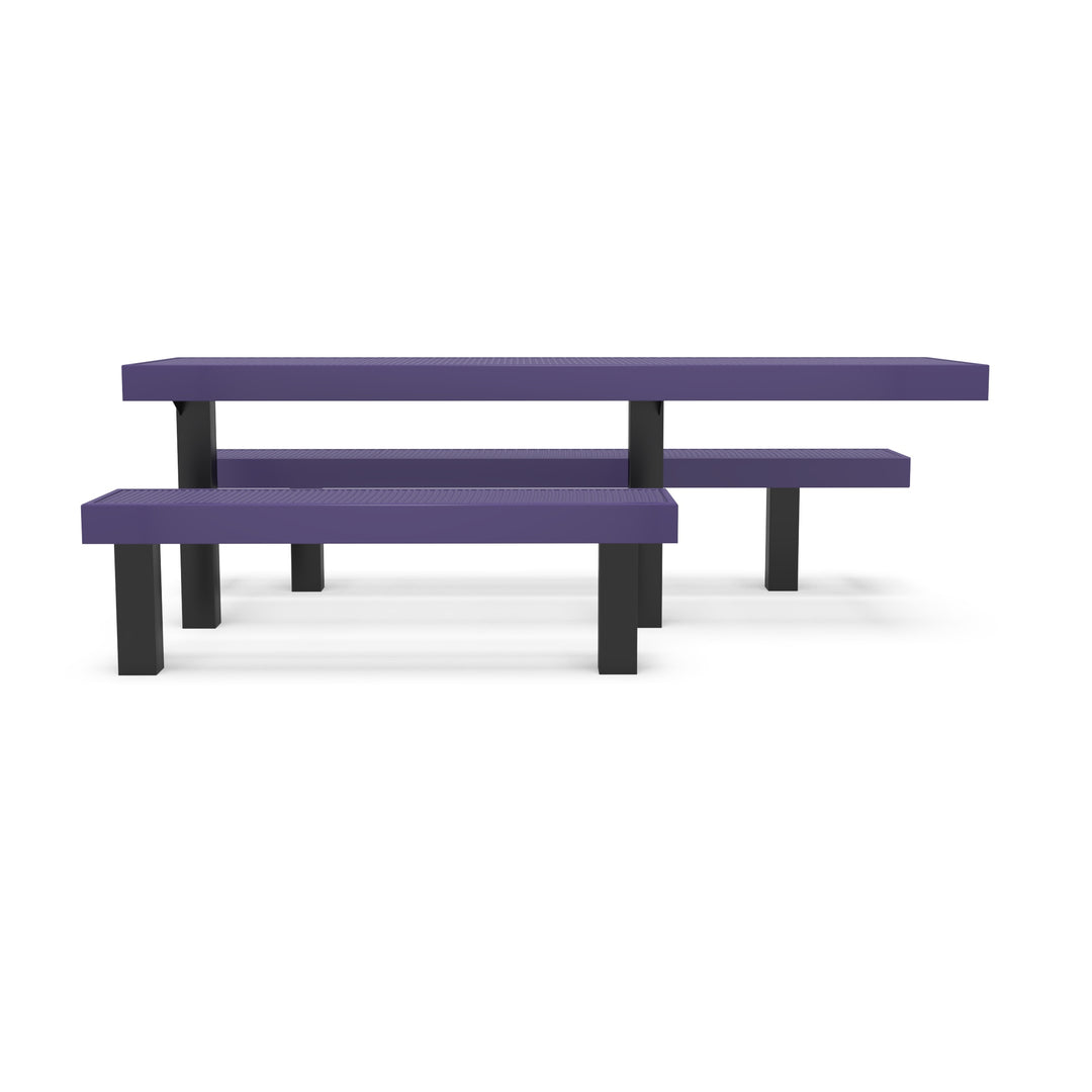 Inground Designer Side by Side Diamond Picnic Table