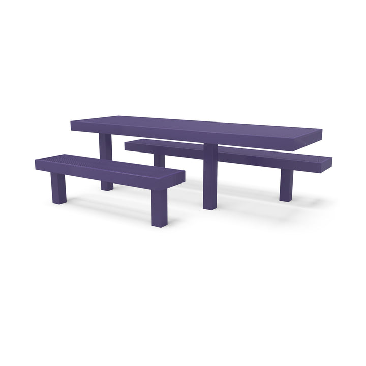 Inground Designer Side by Side Diamond Picnic Table