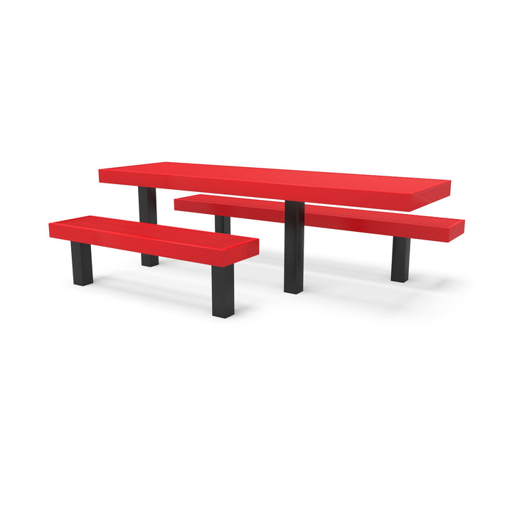 Inground Designer Side by Side Diamond Picnic Table