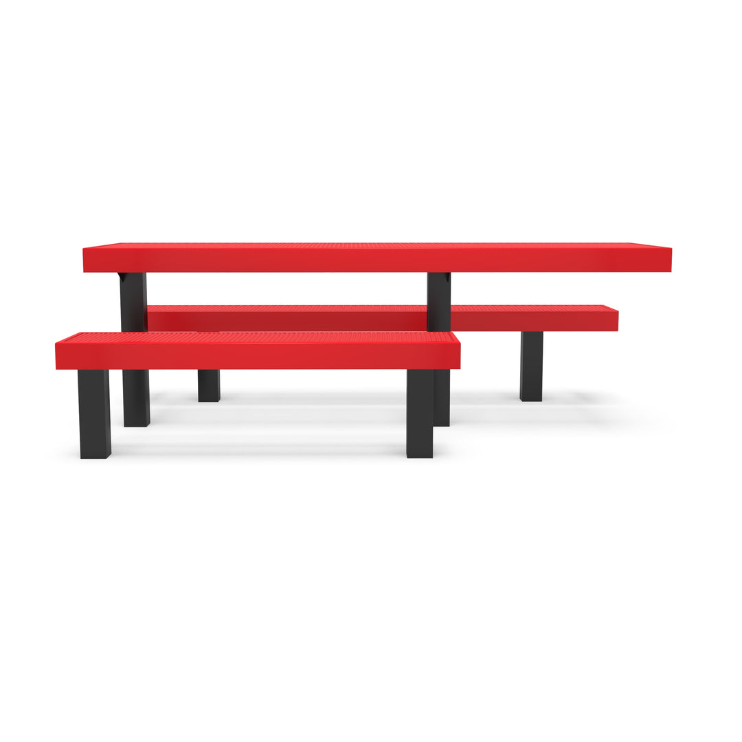 Inground Designer Side by Side Diamond Picnic Table