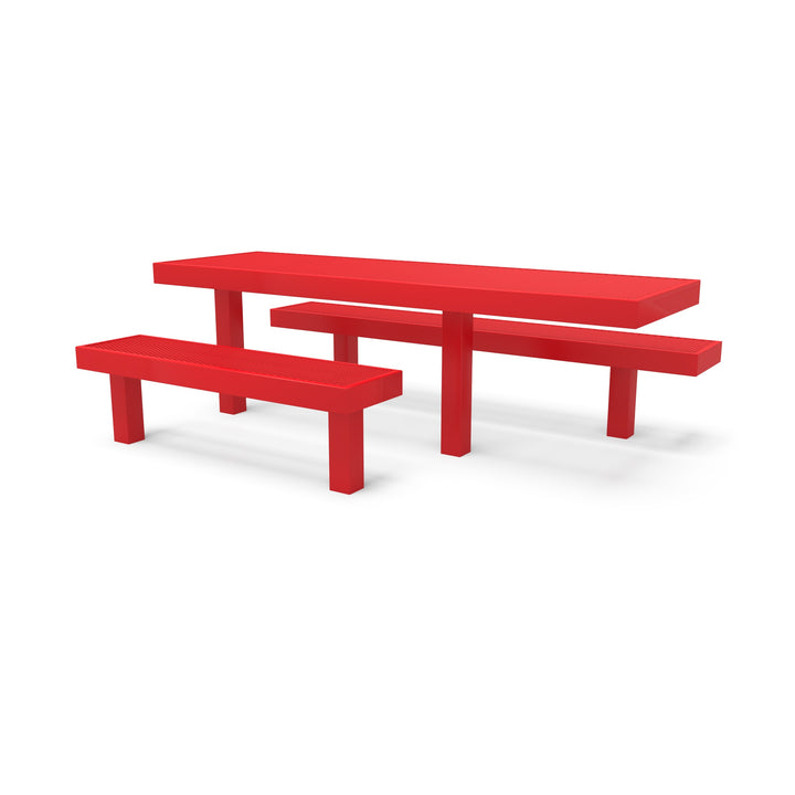 Inground Designer Side by Side Diamond Picnic Table