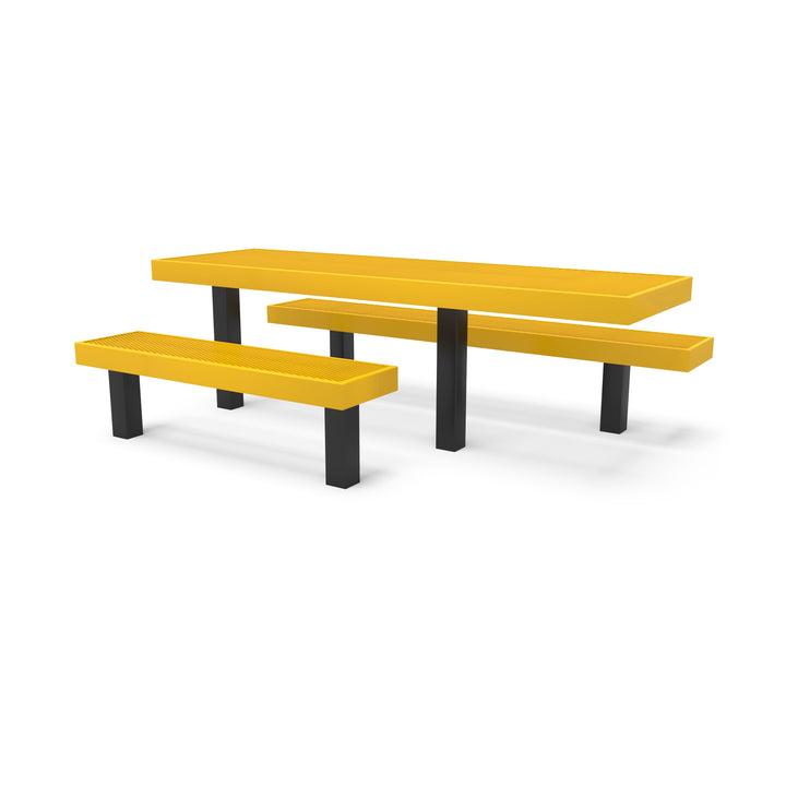 Inground Designer Side by Side Diamond Picnic Table