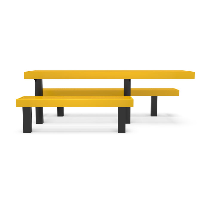 Inground Designer Side by Side Diamond Picnic Table