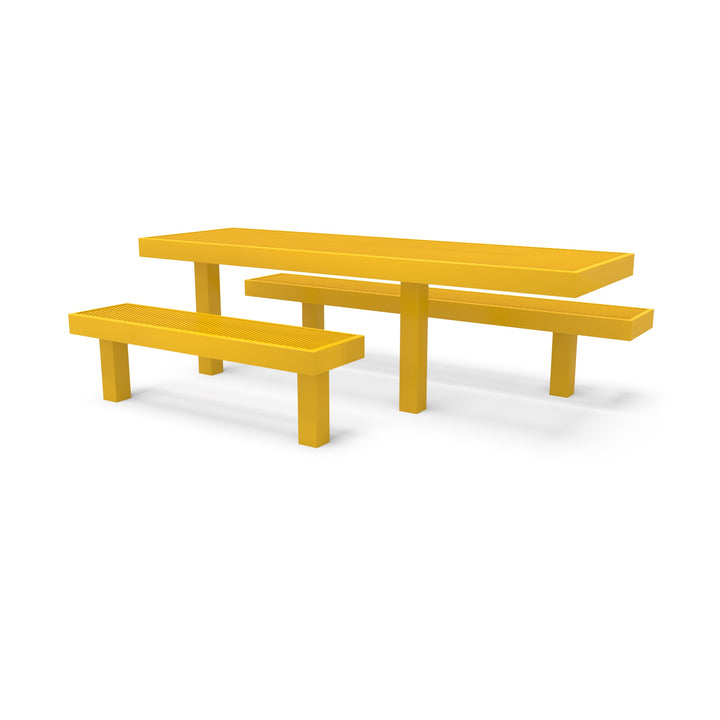 Inground Designer Side by Side Diamond Picnic Table