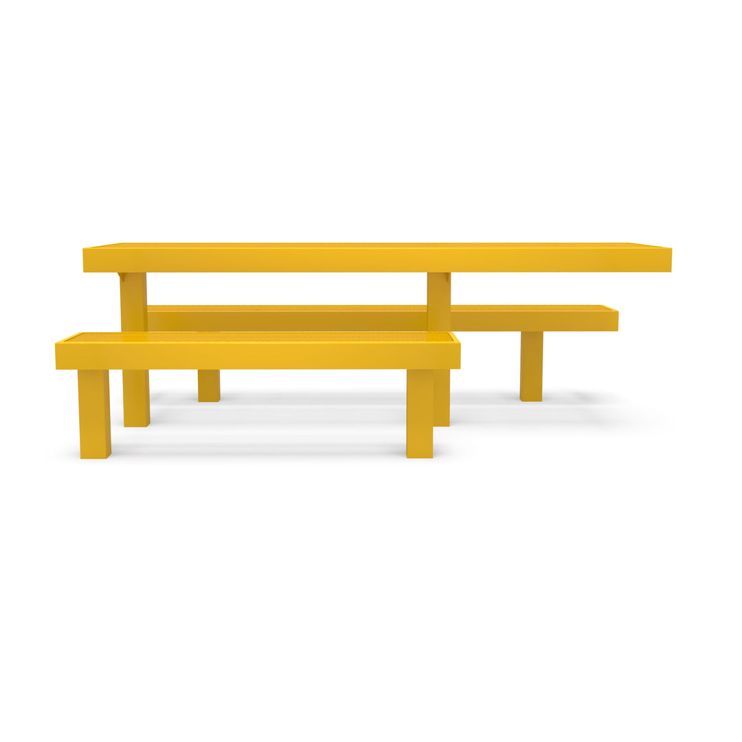 Inground Designer Side by Side Diamond Picnic Table