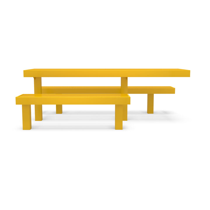 Inground Designer Side by Side Diamond Picnic Table