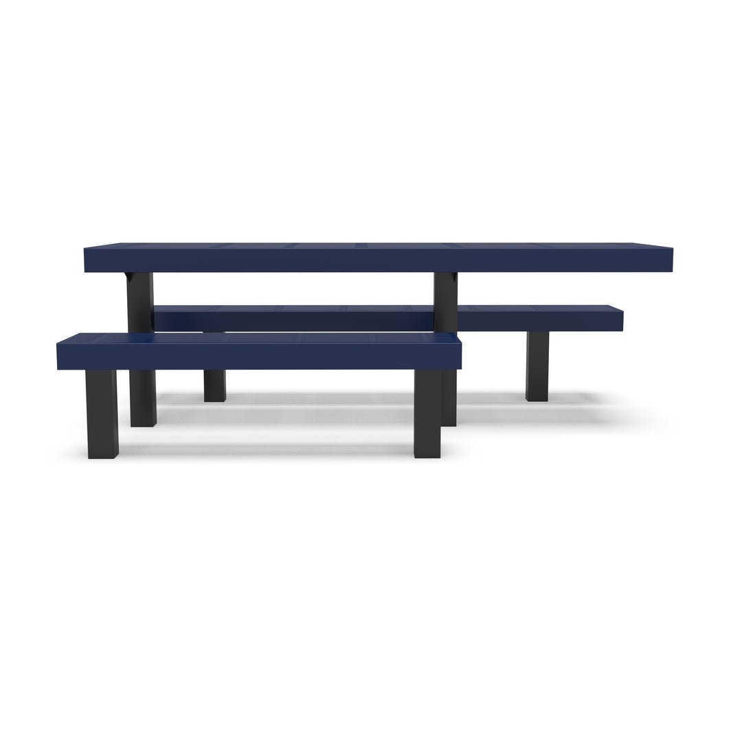 Inground Designer Side by Side Traditional Picnic Table