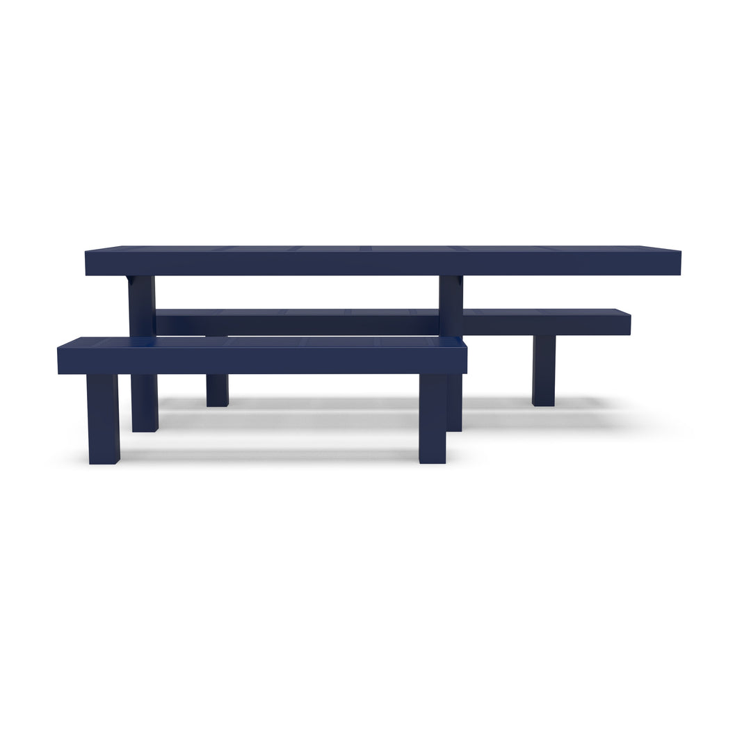Inground Designer Side by Side Traditional Picnic Table