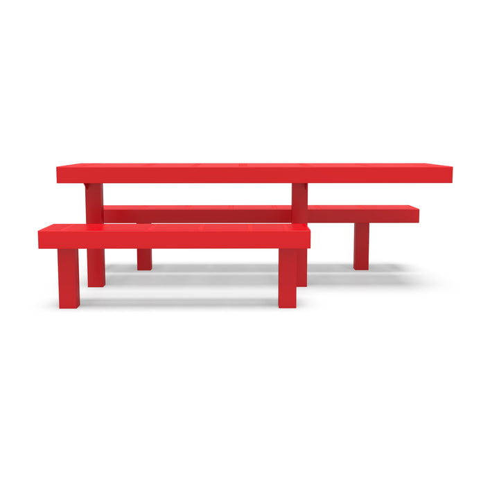 Inground Designer Side by Side Traditional Picnic Table