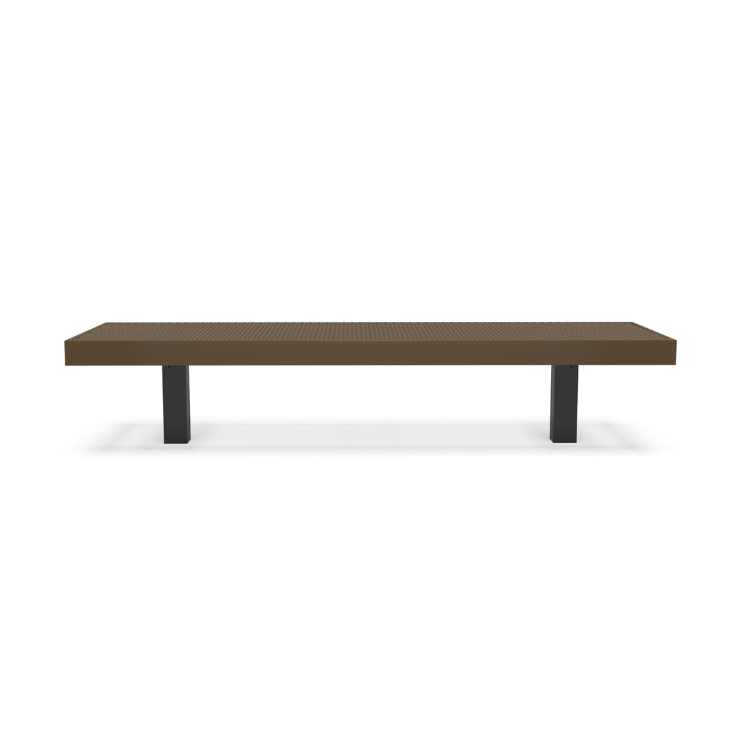 Inground Designer Diamond Double Width Bench
