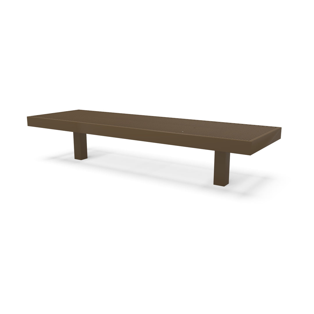 Inground Designer Diamond Double Width Bench