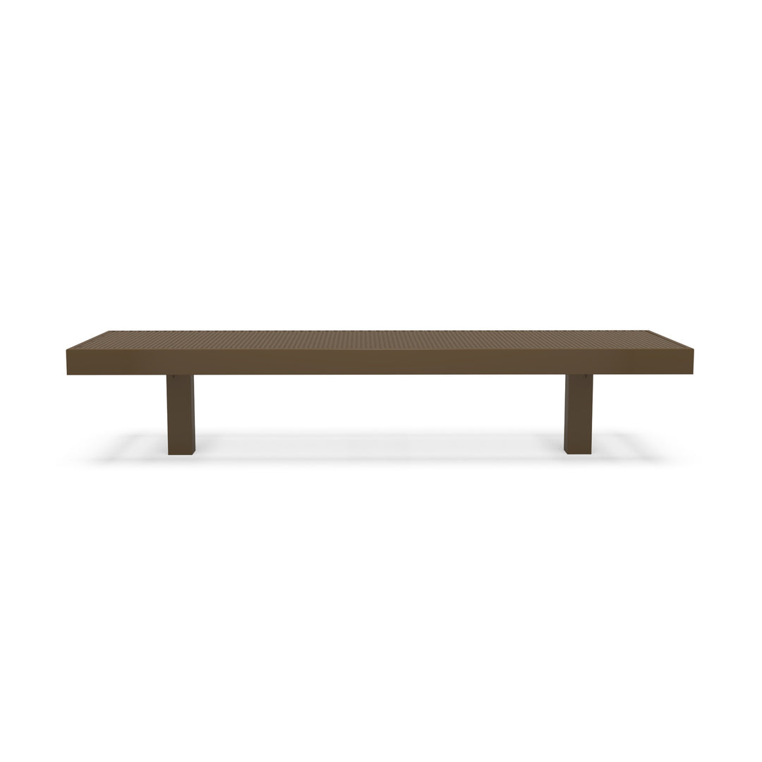 Inground Designer Diamond Double Width Bench