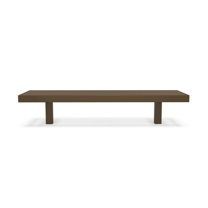 Inground Designer Diamond Double Width Bench