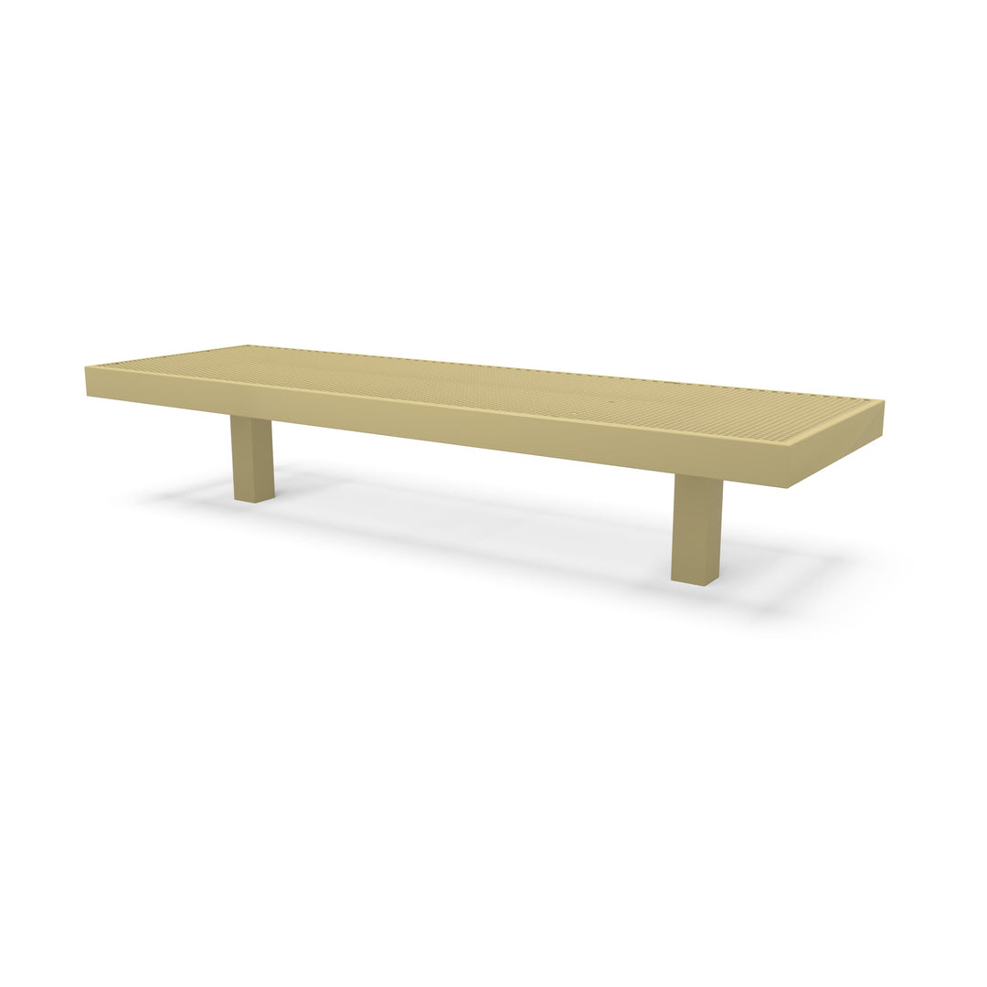 Inground Designer Diamond Double Width Bench