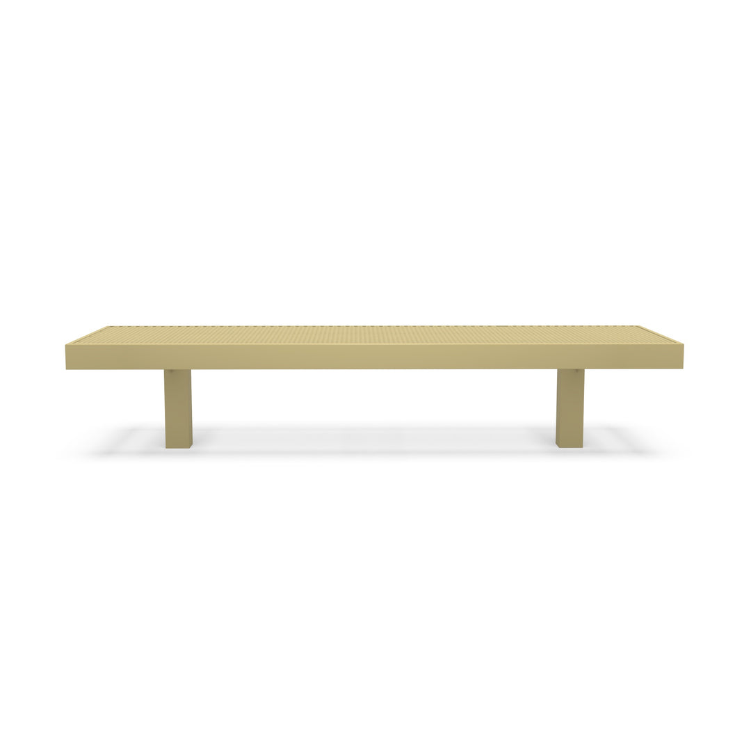 Inground Designer Diamond Double Width Bench