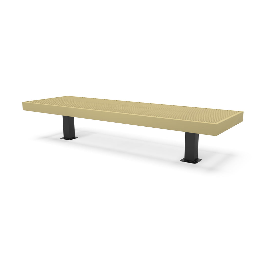 Mounted Designer Diamond Double Width Bench