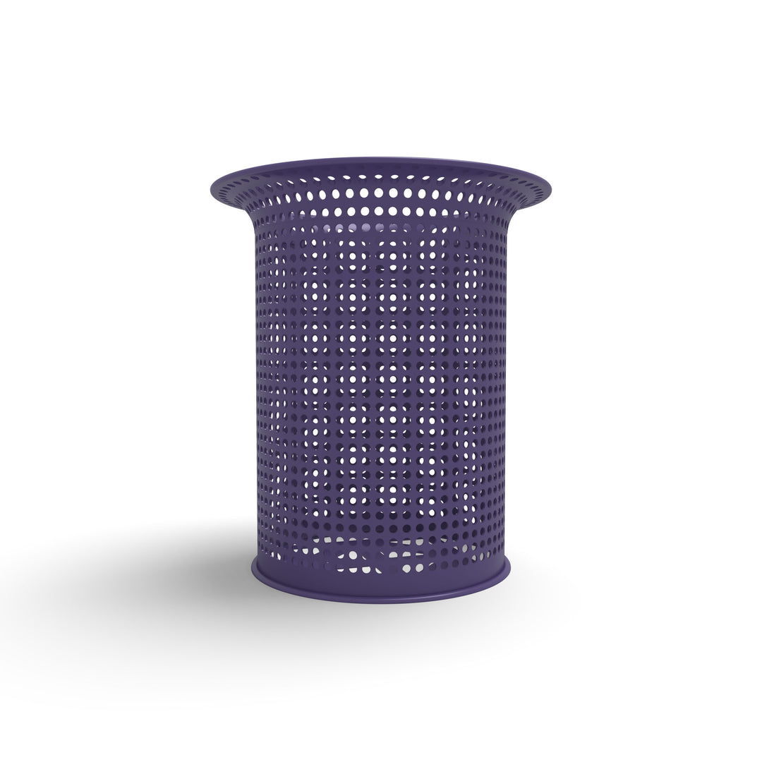 Signature Perforated Flare Top Trash Receptacle