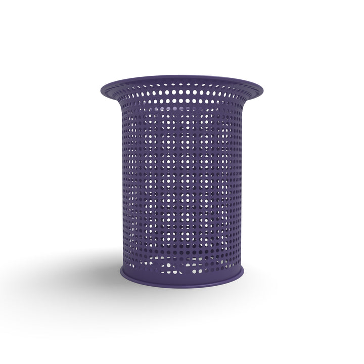 Signature Perforated Flare Top Trash Receptacle